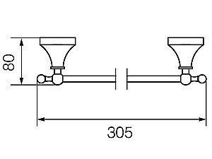 Полотенцедержатель Veragio Gialetta VR.GIL-6427.DO купить в интернет-магазине сантехники Sanbest