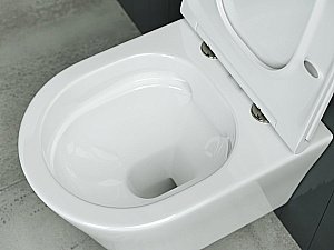 Унитаз подвесной Ceramica Nova FORMA Rimless CN3011 безободковый, с крышкой микролифт купить в интернет-магазине Sanbest