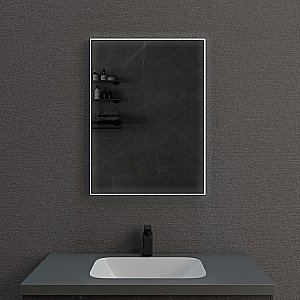 Зеркало ESBANO ES-3803HDB 60 черный матовый в ванную от интернет-магазине сантехники Sanbest