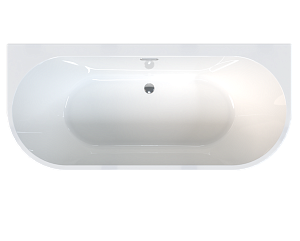 Ванна акриловая Радомир Вальс Макси 180х80 бесшовная фр. панель, комплект хром купить в интернет-магазине Sanbest