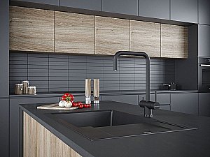 Смеситель для кухни Paulmark Wetter We213030-AN антрацит купить в интернет-магазине сантехники Sanbest