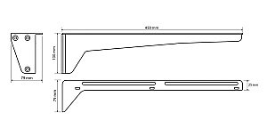 Консоль для раковины Bemeta Hotel 201541044 белая для ванной в интернет-магазине сантехники Sanbest