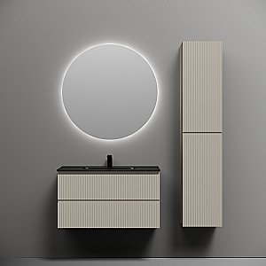 Тумба с раковиной Sancos Snob R SNR90CE/CN7002MB Beige Soft для ванной в интернет-магазине Sanbest