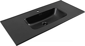 Тумба с раковиной Aquanet Алвита new 100 344135+329257 белая матовая для ванной в интернет-магазине Sanbest