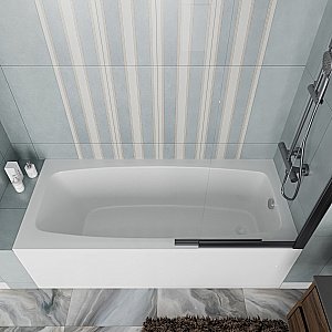 Ванна акриловая Vincea VBT-2S170-FR 170x75 белая с каркасом купить в интернет-магазине Sanbest