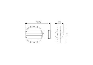 Мыльница с держателем WONZON & WOGHAND EASY, Хром (WW-8124) купить в интернет-магазине сантехники Sanbest