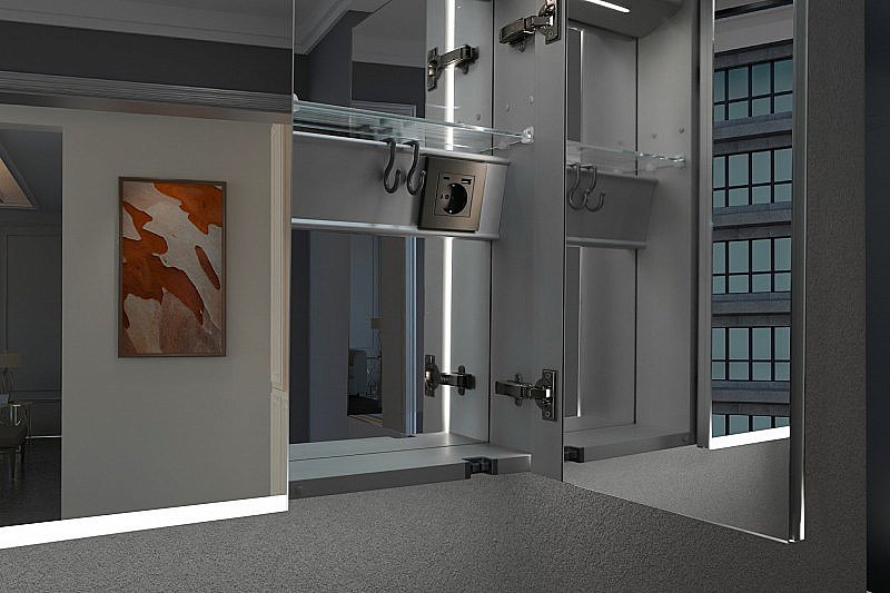 Зеркальный шкаф Esbano ESMT3812D 120х70 купить в интернет-магазине сантехники Sanbest