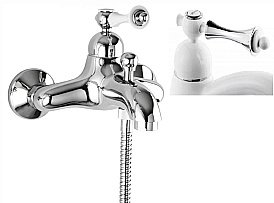 Смеситель для ванны и душа Cezares MARGOT-VM-BLC хром купить в интернет-магазине сантехники Sanbest