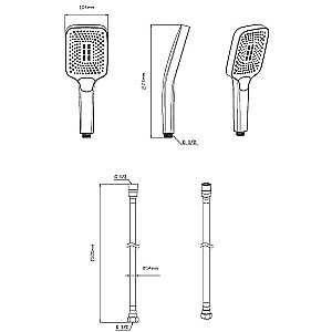 Душевая лейка Vincea VSHN-41HMB черная матовая купить в интернет-магазине сантехники Sanbest