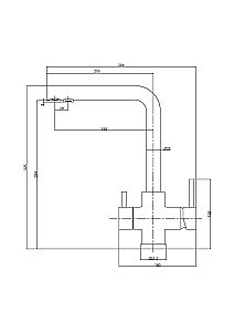 Смеситель для кухни Veragio Milano 30635 нержавеющая сталь купить в интернет-магазине сантехники Sanbest