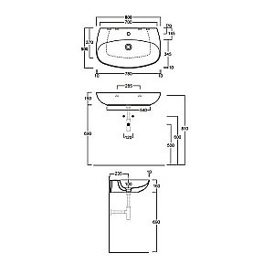 Раковина SIMAS Vignoni 80 купить в интернет-магазине Sanbest