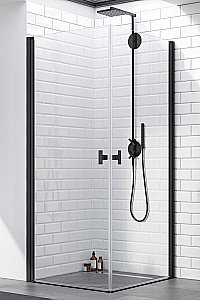 Душевой уголок Radaway NES Black KDD I 100х100 стекло прозрачное/профиль черный матовый купить в интернет-магазине Sanbest