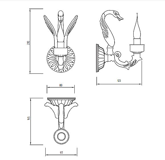 Светильник Migliore Luxor 26140 золото купить в интернет-магазине сантехники Sanbest