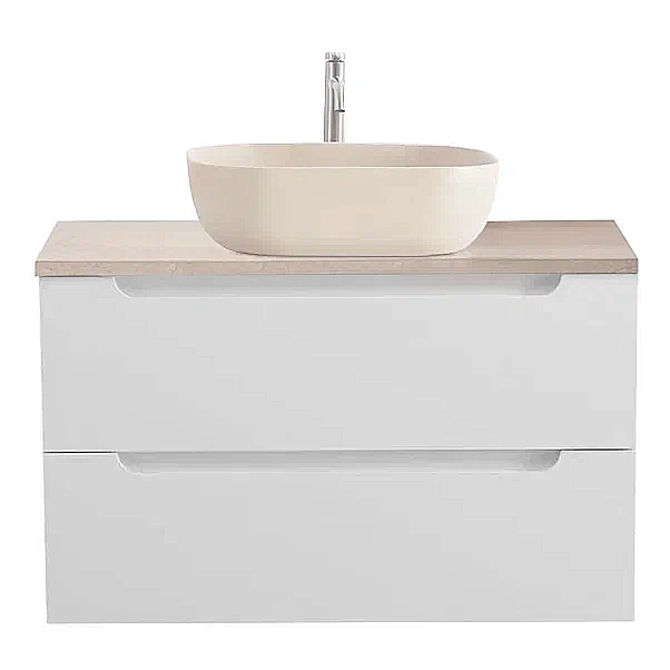 Тумба с раковиной и столешницей BelBagno ETNA 80 ETNA80BL-KEPMCO-1302H316-SET белая глянцевая для ванной в интернет-магазине Sanbest