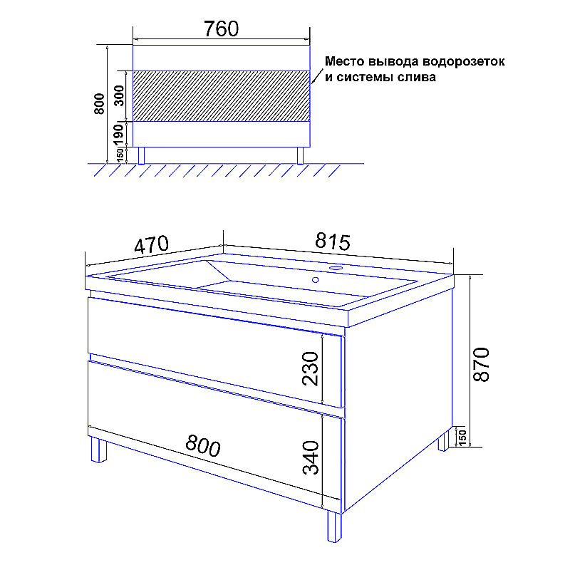 Инсталляция для унитаза Azario AZ-8010-1000 купить в интернет-магазине сантехники Sanbest