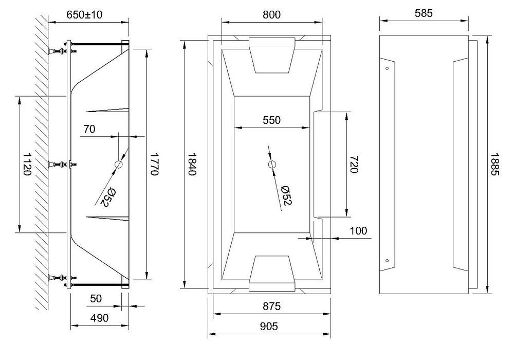 Акриловая ванна Royalbath TRIUMPH 185х87 купить в интернет-магазине Sanbest