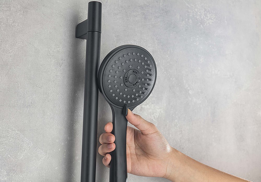 Смеситель для душа Aquatek Вега AQ1076MB черный матовый купить в интернет-магазине сантехники Sanbest