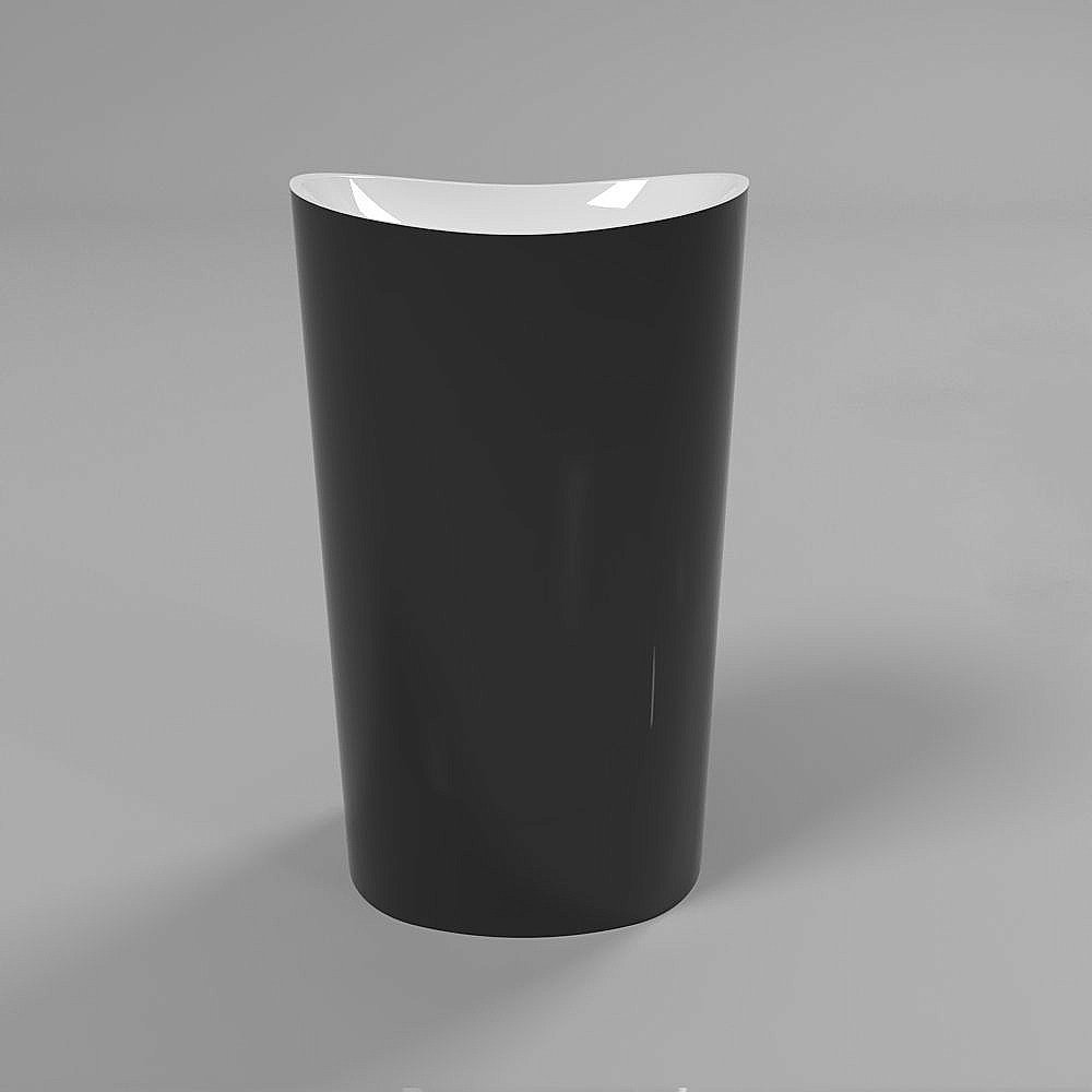 Раковина напольная WhiteCross Stella 50 0707.050040.10100 черная, белая купить в интернет-магазине Sanbest