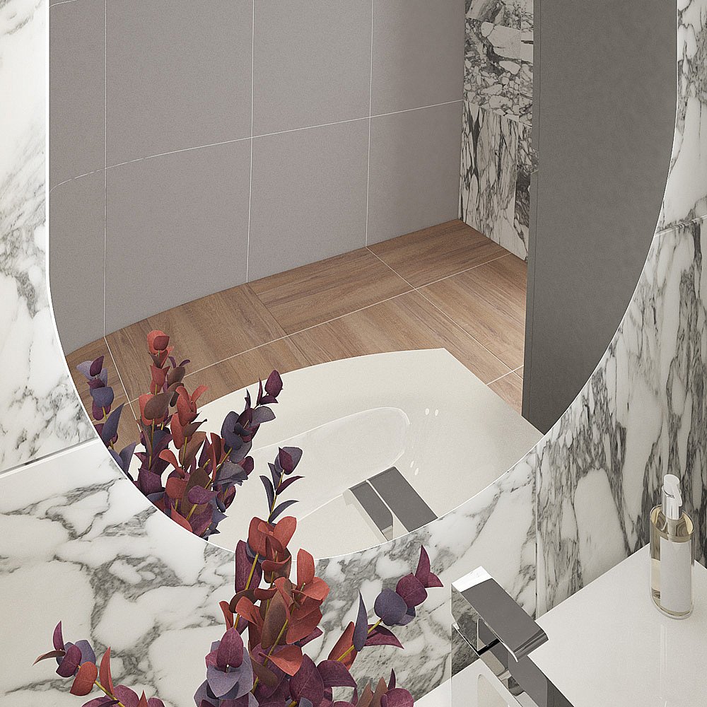 Зеркало с LED подстветкой Cezares VAGUE CZR-SPC-MOV 150x70 в ванную от интернет-магазине сантехники Sanbest