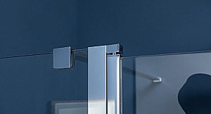 Душевая дверь Aquanet Cinetic AE12-N-90H190U-CT 90 стекло прозрачное/профиль хром купить в интернет-магазине Sanbest