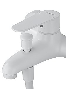 Смеситель для ванны с душем WONZON & WOGHAND ALFA WW-AE3204-MW белый матовый купить в интернет-магазине сантехники Sanbest