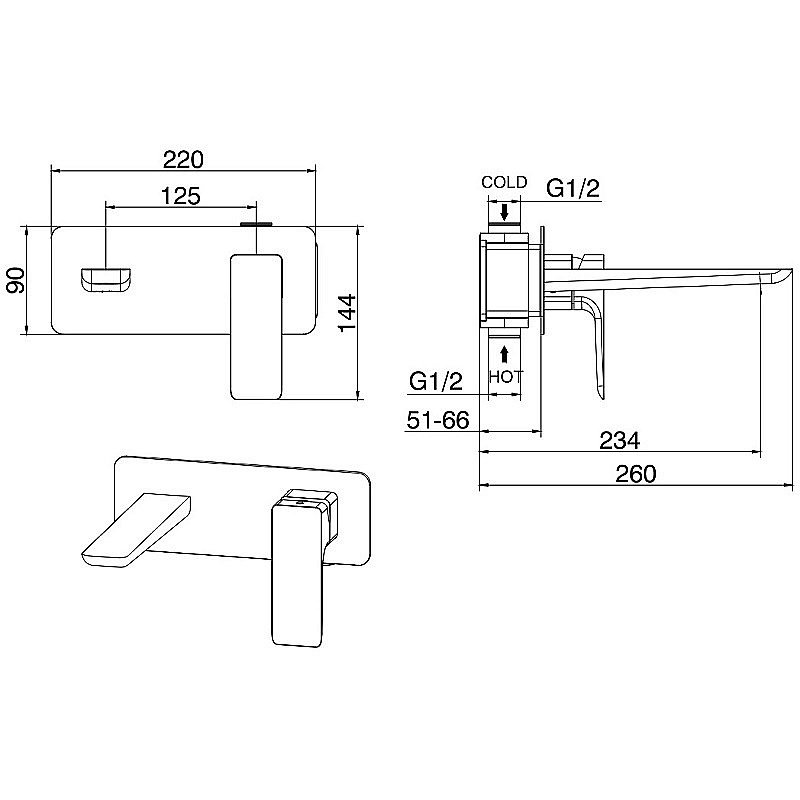 Смеситель для раковины Allen Brau Infinity Kerox 5.21003.00 Хром купить в интернет-магазине сантехники Sanbest