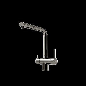 Смеситель для кухни Sancos Spin SC4015GG вороненая сталь купить в интернет-магазине сантехники Sanbest