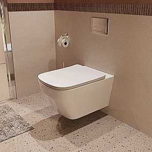 Унитаз подвесной Vincea Edge VT1-38T белый, с крышкой микролифт, безободковый, слив-торнадо купить в интернет-магазине Sanbest