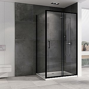 Душевой уголок Abber SCHWARZER DIAMANT S90B5 100 прозрачный/черный купить в интернет-магазине Sanbest