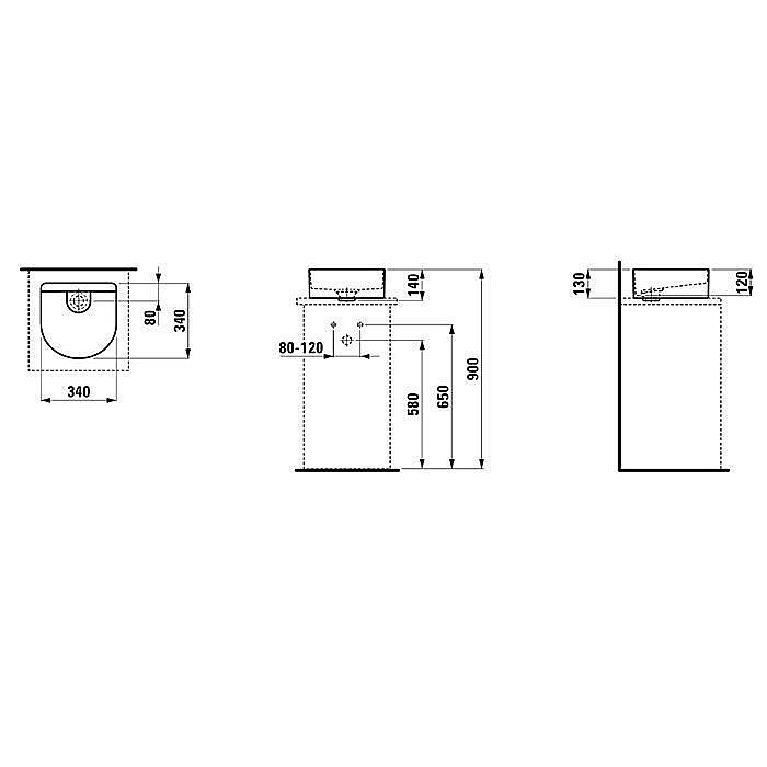 Раковина Laufen Sonar 8.1234.0.000.112.1 купить в интернет-магазине Sanbest