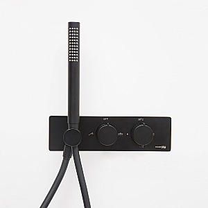 Душевая система WasserKraft A7488.152.160 с термостатом, черный Soft-touch купить в интернет-магазине сантехники Sanbest