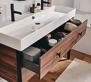 Cмеситель для раковины Jacob Delafon RIVOLI E24323-BL черный матовый купить в интернет-магазине сантехники Sanbest