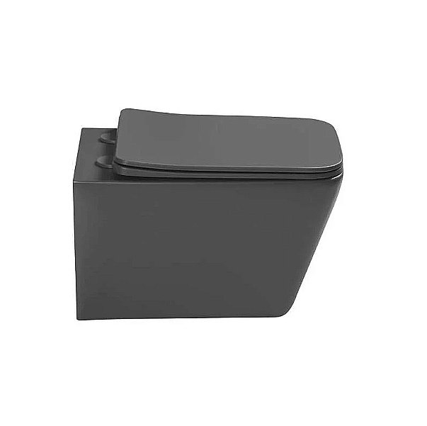 Унитаз подвесной SantiLine SL-5007DG зеленый матовый, безободковый, с крышкой микролифт купить в интернет-магазине Sanbest