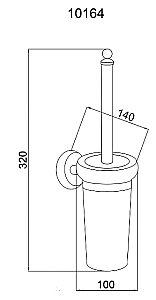Ершик Boheme Palazzo Nero 10164 купить в интернет-магазине сантехники Sanbest