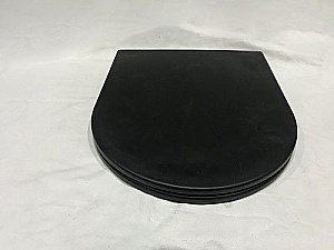 Унитаз подвесной CeramaLux 2197MB черный матовый безободковый, с крышкой микролифт купить в интернет-магазине Sanbest