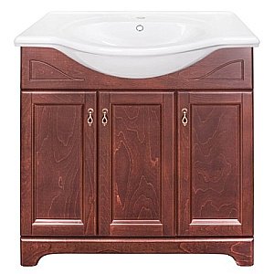 Тумба с раковиной Orange Классик F7-85TU1+Ra орех антикварный для ванной в интернет-магазине Sanbest