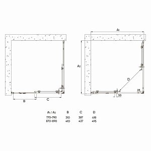 Душевой уголок Veconi RV-113 90x90 прозрачный купить в интернет-магазине Sanbest