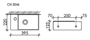 Раковина Ceramica Nova Element 39 CN5046 купить в интернет-магазине Sanbest