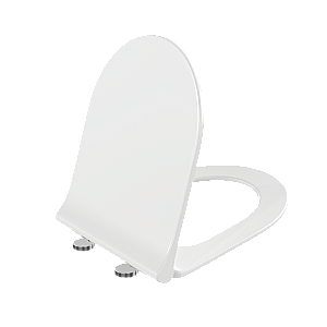 Унитаз подвесной VitrA S50 9003B003-7203 безободковый, с инсталляцией, с крышкой микролифт, белый/клавиша глянцевая белая купить в интернет-магазине Sanbest