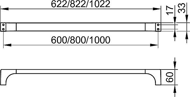 Полотенцедержатель KEUCO EDITION 11 11101030600 бронза купить в интернет-магазине сантехники Sanbest