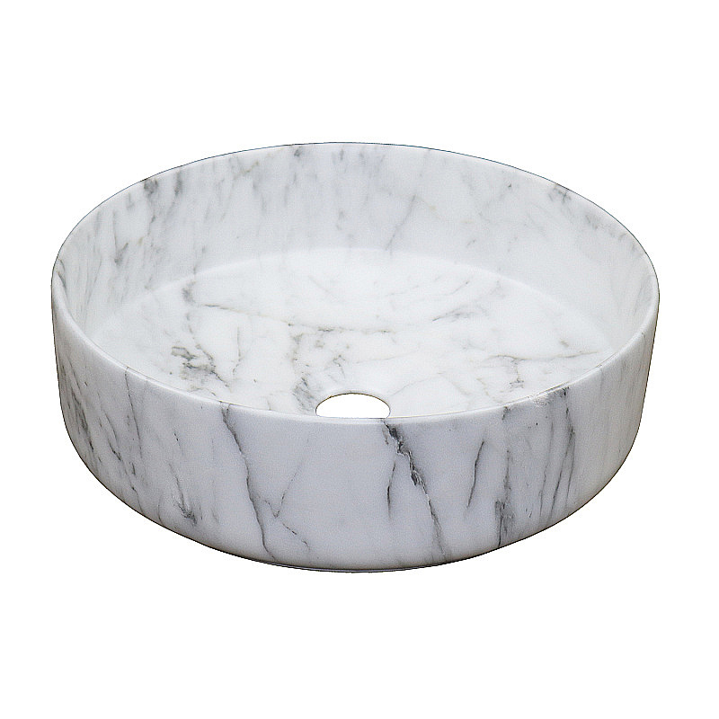 Раковина Azario 35 AZ-3134-M820 белый мрамор купить в интернет-магазине Sanbest