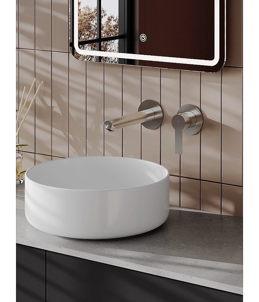 Cмеситель для раковины Agger Easy A3172222 сатин матовый купить в интернет-магазине сантехники Sanbest