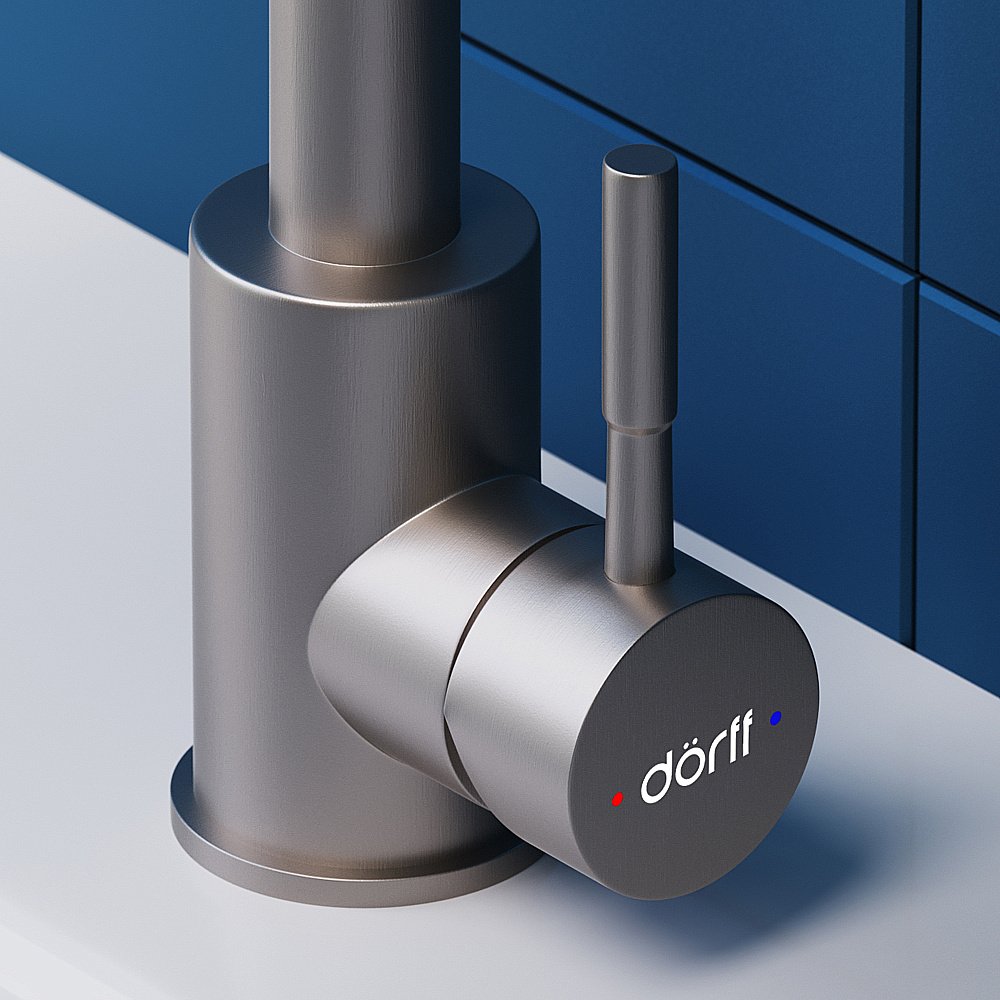 Смеситель для раковины Dorff Logic D3002101SS сталь купить в интернет-магазине сантехники Sanbest