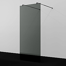 Душевое ограждение WasserKRAFT Vechte 60W40MB-TG 120 фиксатор черный/стекло тонированное купить в интернет-магазине Sanbest