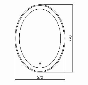 Зеркало с сенсором GROSSMAN Galaxy 857770 57x77 в ванную от интернет-магазине сантехники Sanbest