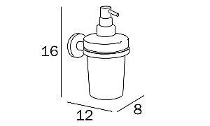 Диспенсер Inda One A24120NE03 черный матовый купить в интернет-магазине сантехники Sanbest