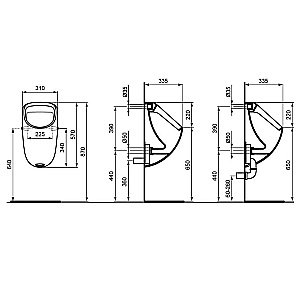 Писсуар Ideal Standard Connect E567101 купить в интернет-магазине Sanbest