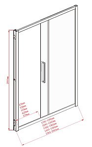 Душевой уголок Aquanet Delta NPE1131 160х80 стекло прозрачное/профиль хром купить в интернет-магазине Sanbest