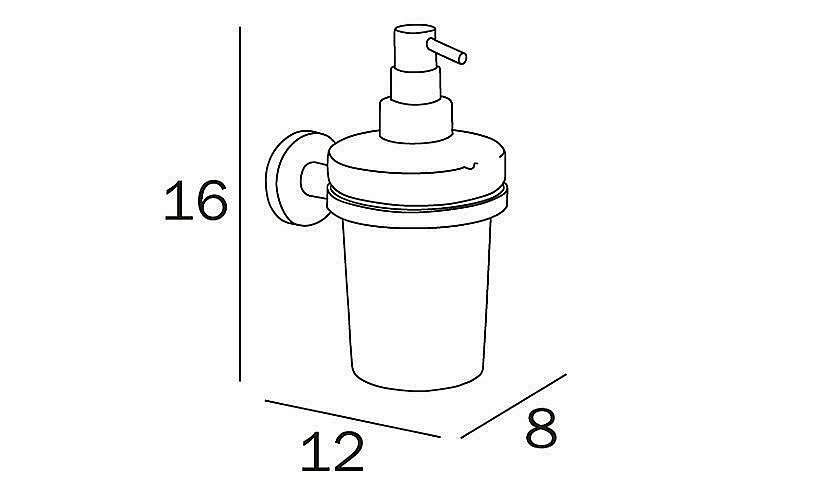 Диспенсер Inda One A24120NE03 черный матовый купить в интернет-магазине сантехники Sanbest