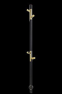 Полотенцесушитель электрический Vincea VTD-1DBE черный/золото купить в интернет-магазине сантехники Sanbest